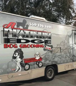 A Platinum Edge Mobile Dog Grooming — photo from their website