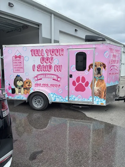 Tell your dog I said hi mobile grooming — photo from their website