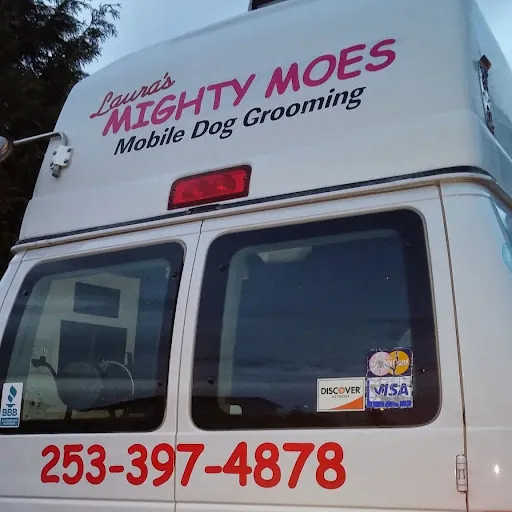 Mighty Moe's Mobile Grooming — business logo from Google