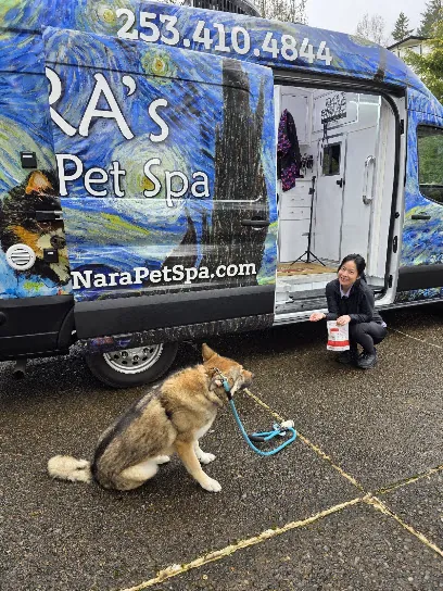 Nara’s mobile pet spa — photo from their website