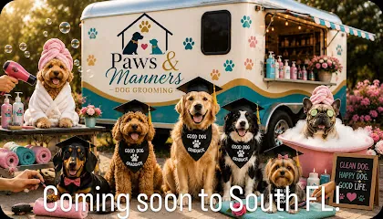 Paws & Manners Dog House Mobile Dog Grooming & Training — photo from their website