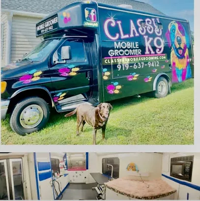 Classy k-9 mobile dog grooming — photo from their website