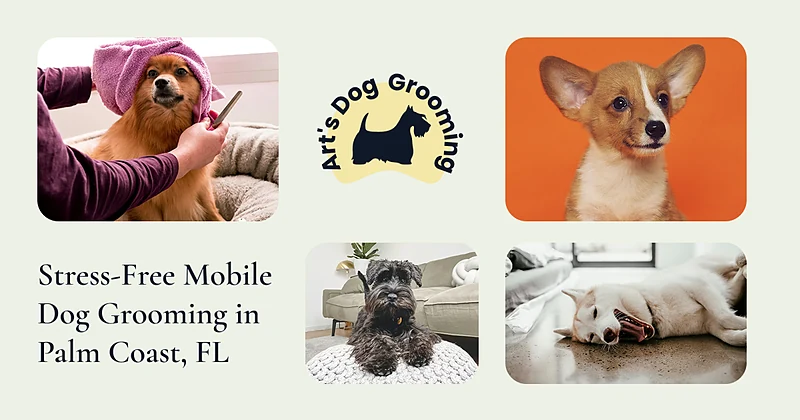 Art’s mobile dog grooming — photo from their website
