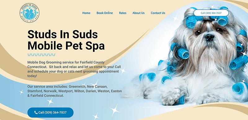 Studs in Suds Mobile Pet Spa — photo from their website
