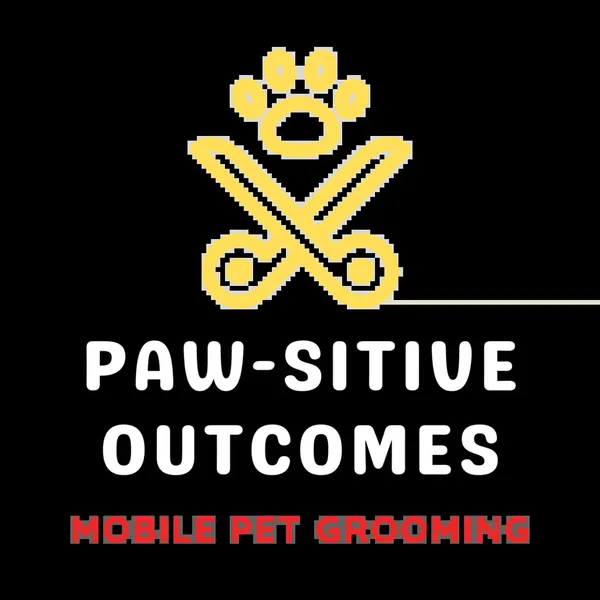Paw-sitive Outcomes Mobile Pet Grooming — business logo from their website