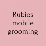 Rubies mobile pet grooming — business logo from their website